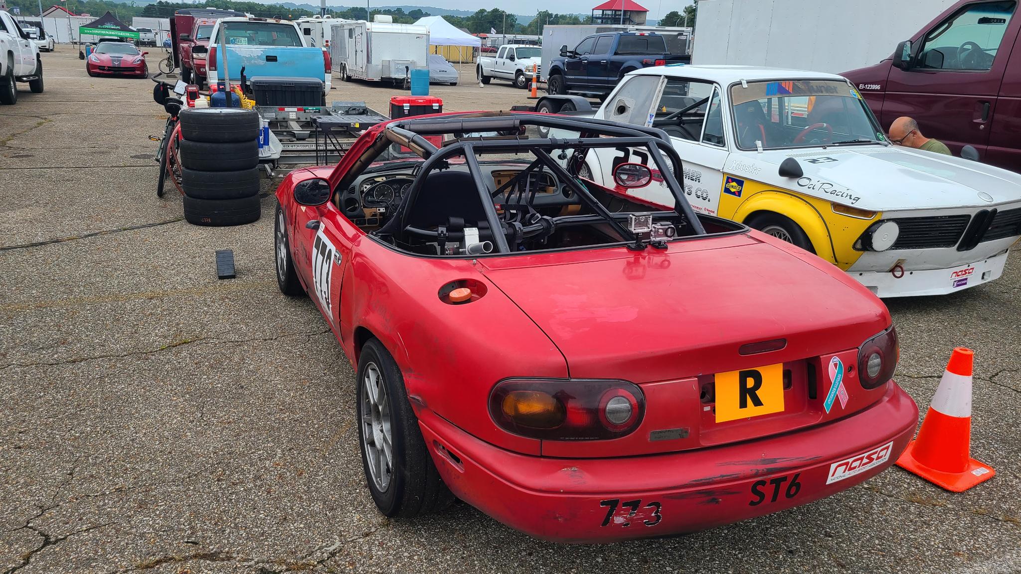 Circle track racing Miata 