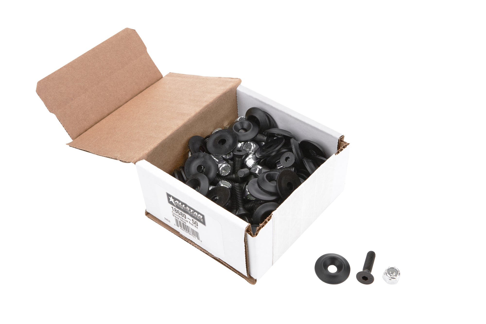 Countersunk Bolt Kit Black 50pk