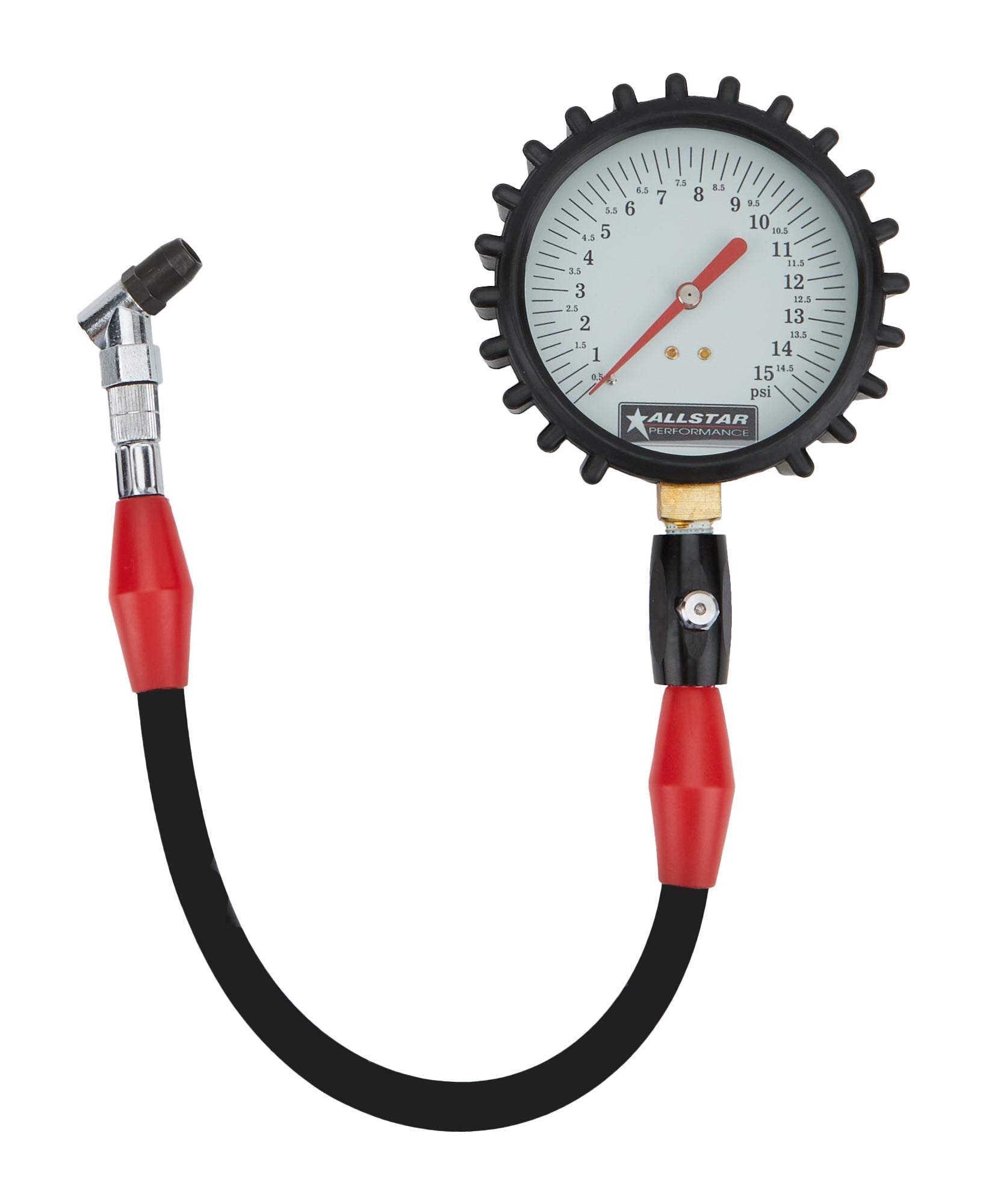 Tire Pressure Gauge 0-15 PSI 4in Glow