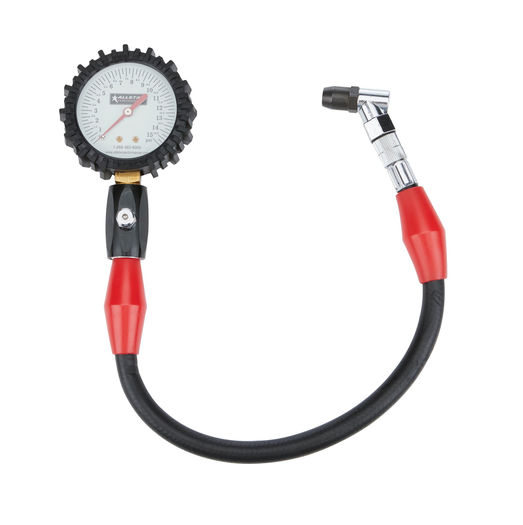 Tire Pressure Gauge 0-15 PSI 2-1/4in Glow