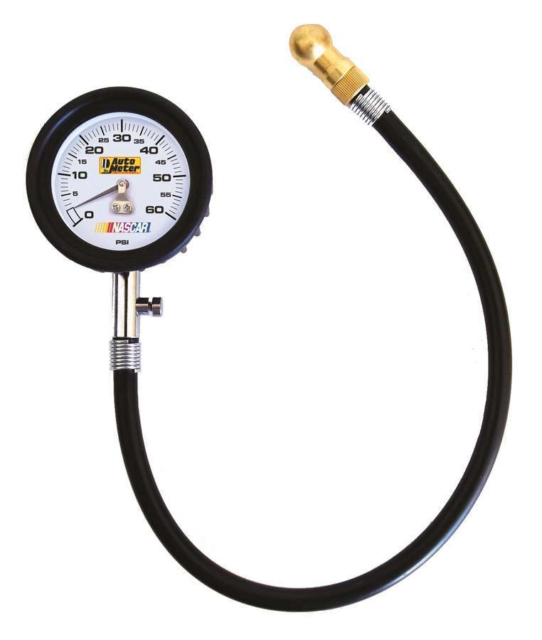 Tire Pressure Gauge 0-60 PSI Analog w/Bleed Valve