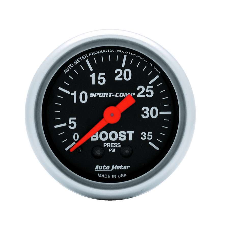 2-1/16in Sport Comp 0-35 Boost Gauge