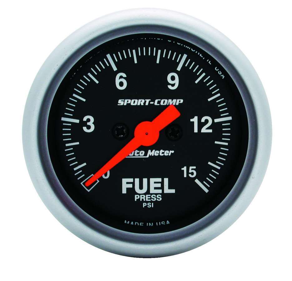 Sport Comp 2 1/16in Fuel 0-15 PSI Elec.