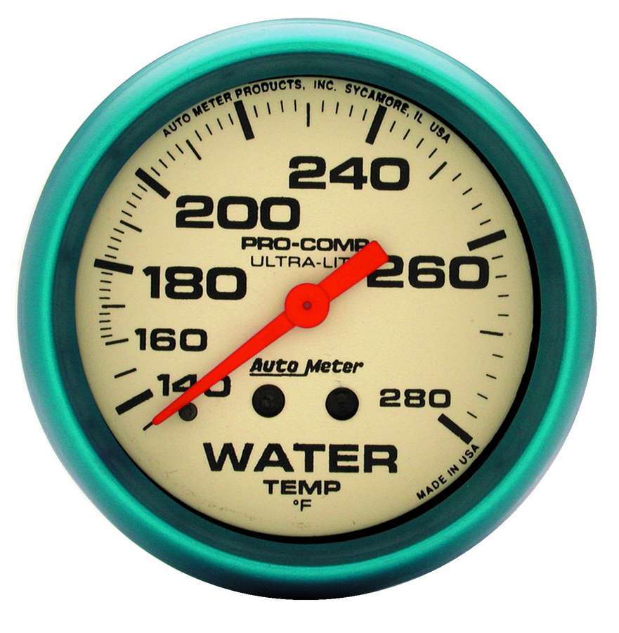 2-5/8 Ultra-Nite Water Temp Gauge 140-280