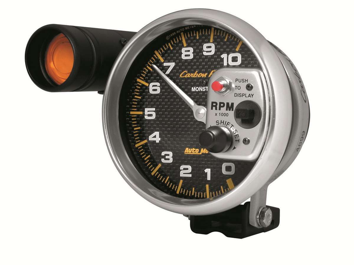 C/F 5in 10000RPM Tach w/Shift-Lite