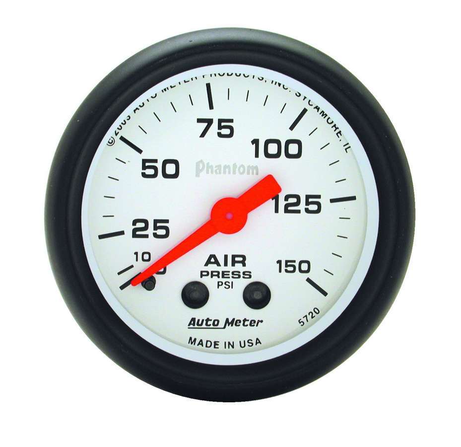 2-1/16 Phantom Air Press. Gauge 0-150psi