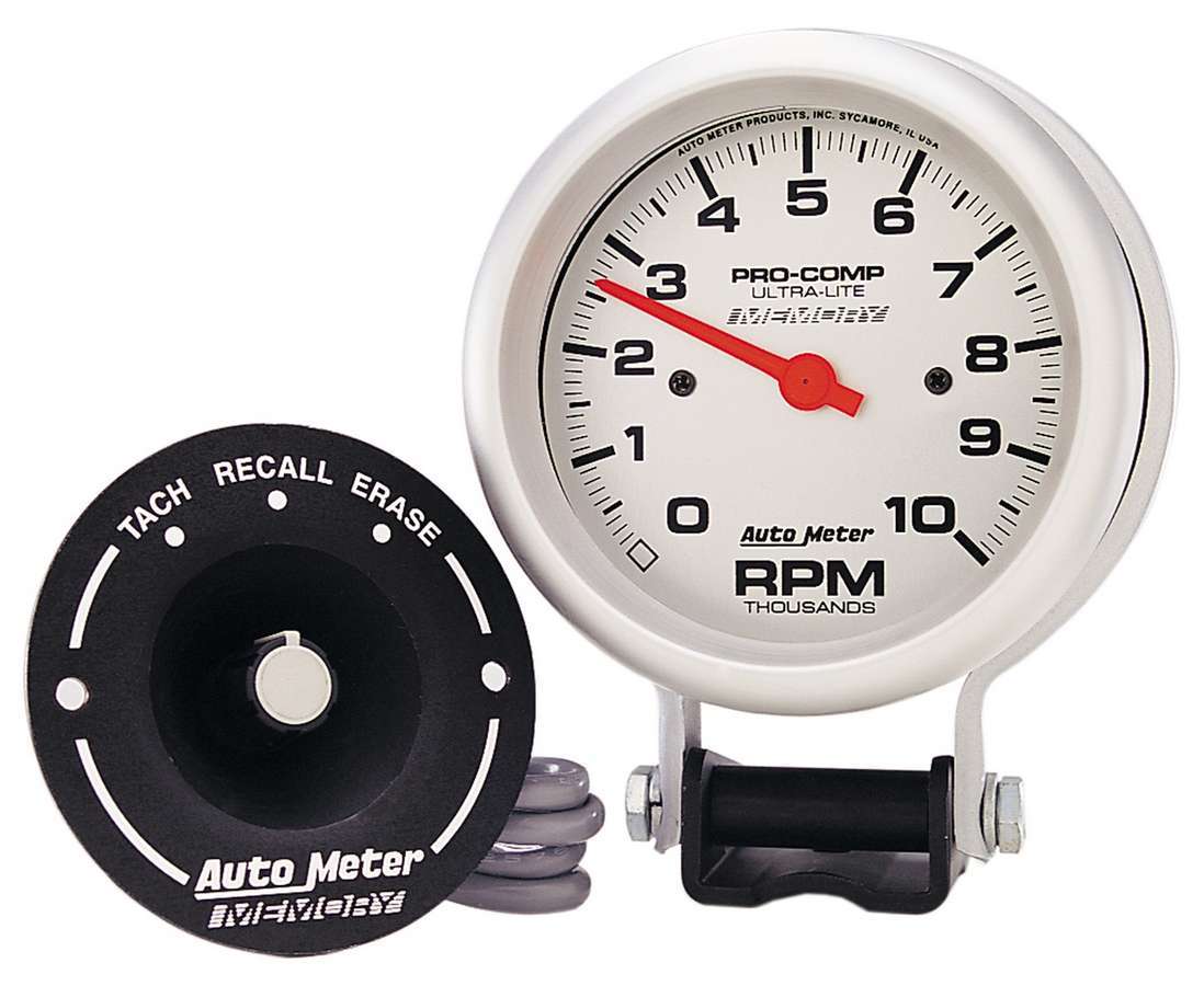 Ultra Lite 3 3/4in Silver Tach 10000 RPM