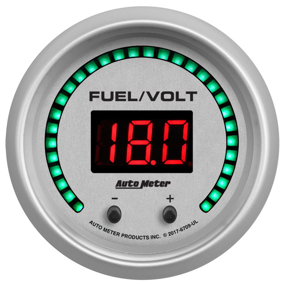 2-1/16 Fuel/Volt Gauge Elite Digital UL Series