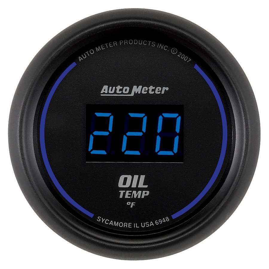 2-1/16in Cobalt Oil Temp Gauge  Digital 340F