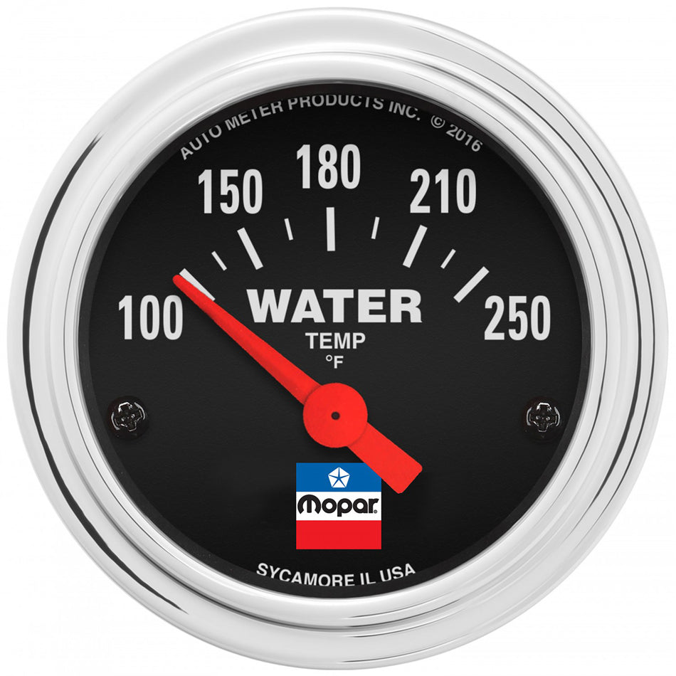 2-1/16 Water Temp Gauge Mopar Logo Series