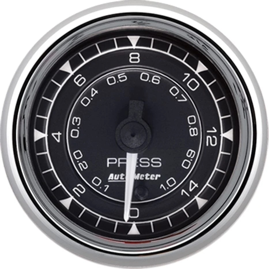 2/16 Chrono Chrome Gauge Pressure  15PSI