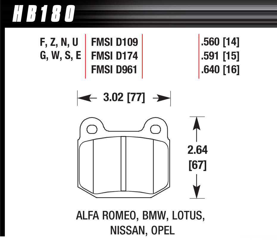 Performance Street Brake Pads (4)