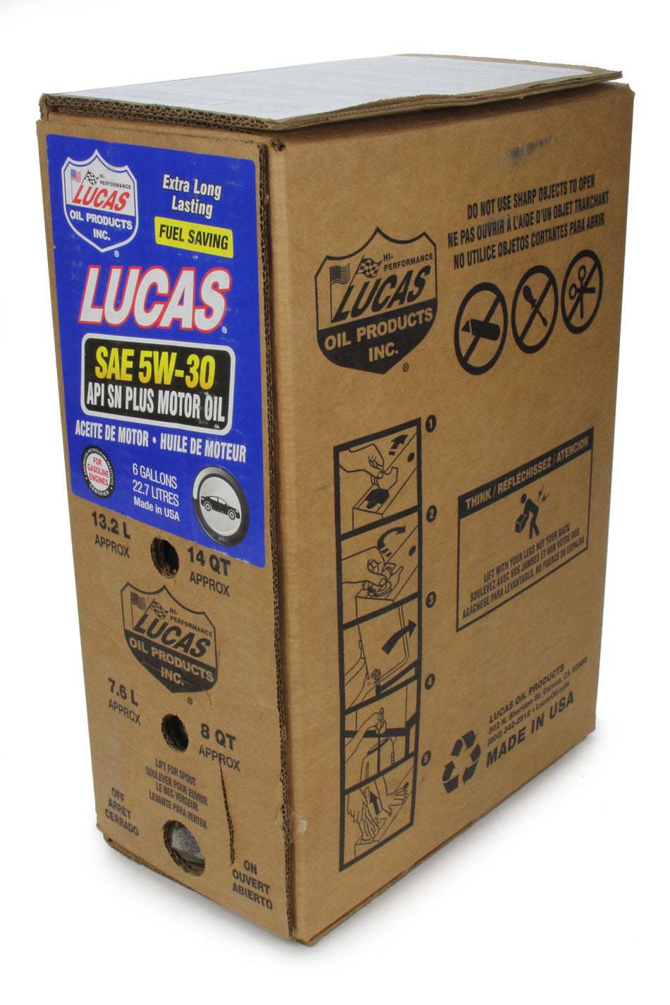 SAE 5W30 Motor Oil 6 Gallon Bag In Box