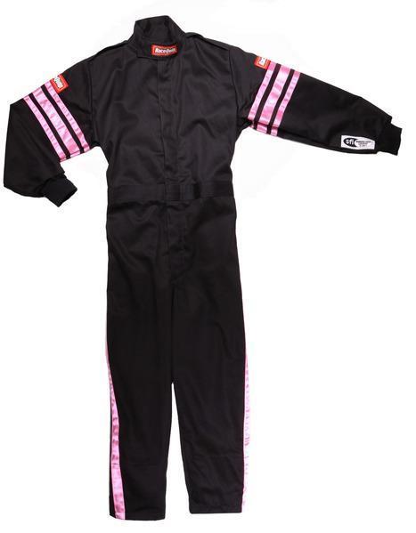 Black Suit Single Layer Kids XX-Small Pink Trim