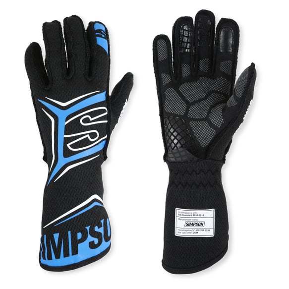 Glove Magnata Large Black / Blue SFI 3.5/5