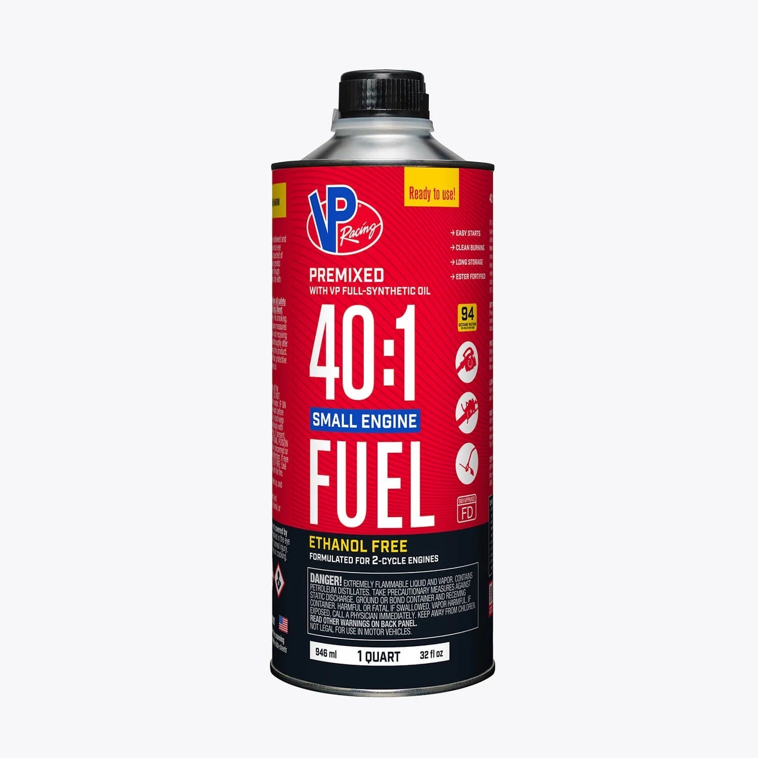 40:1 Pre-Mix Fuel 1qt Can