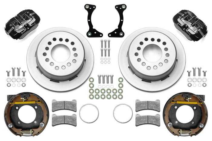 Brake Kit Rear Black FDP Plain 11in GM G Body