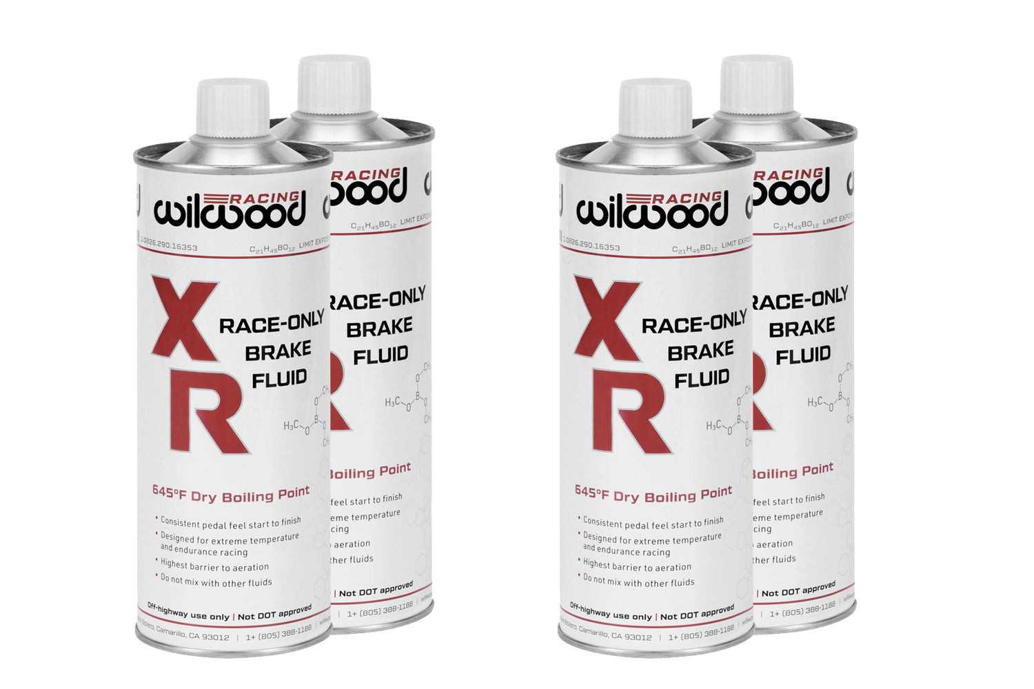 Brake Fluid XR Racing 500ml Can NON-DOT 4pk