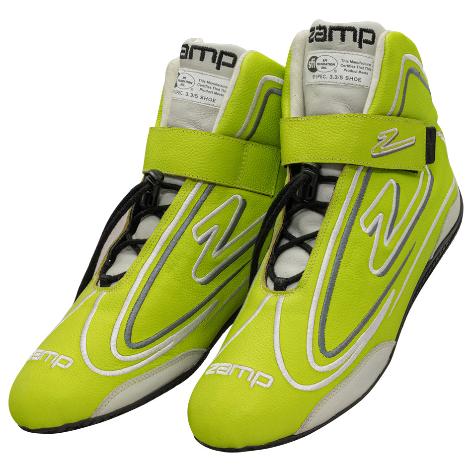 Shoe ZR-50 Neon Green Size 12 SFI 3.3/5